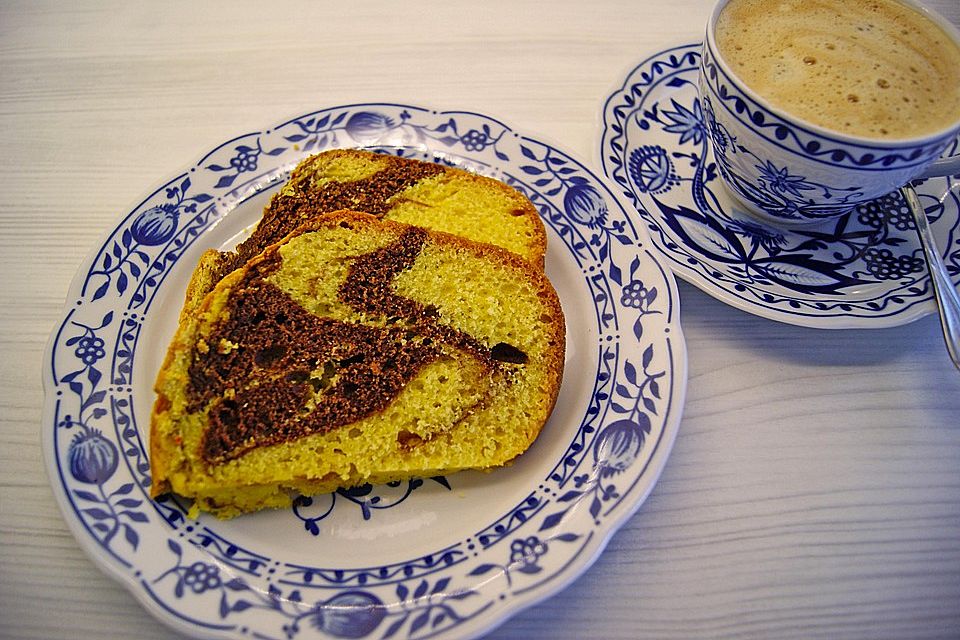 Marmorkuchen mit Sahne ohne Butter Marmorkuchen mit Sahne ohne Butter