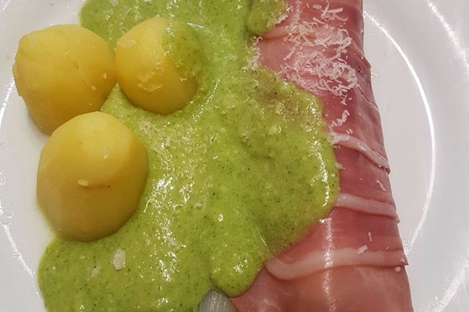 Spargel mit Bärlauchpesto