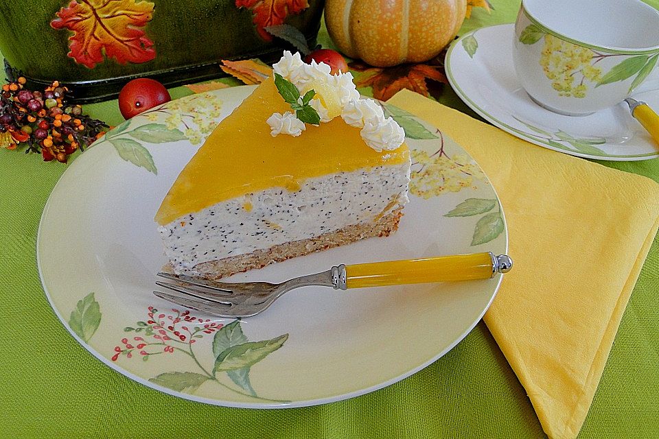 Quark-Mohnmousse Torte