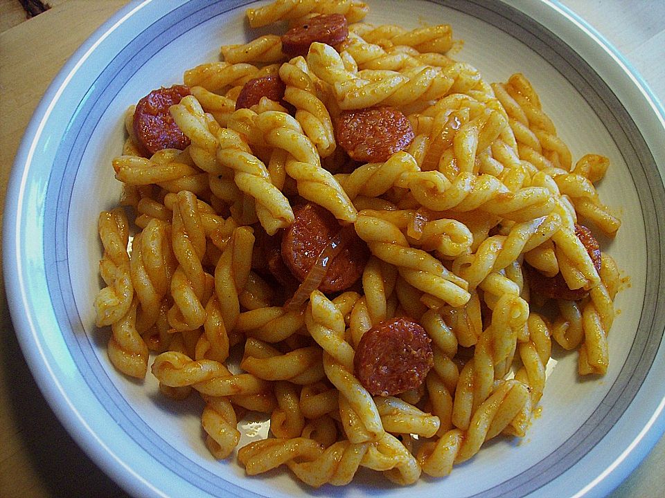 Deftige Spaghetti mit Mettwurst von mertinis | Chefkoch