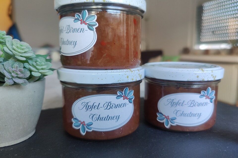 Birnen-Apfel-Chutney