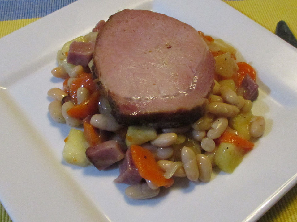Apfel-Bohnen-Gemüse mit Kasseler von rkangaroo| Chefkoch