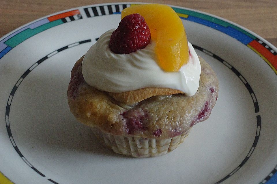 Pfirsich Melba Muffins