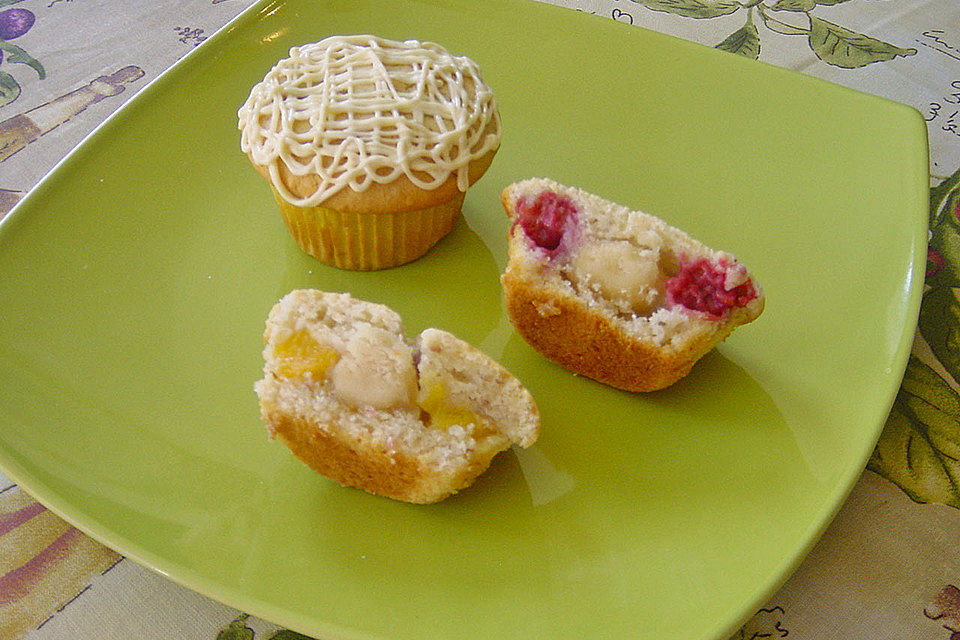 Pfirsich Melba Muffins