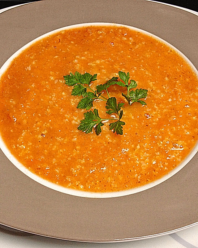 Möhren-Ingwer-Suppe mit Hirse