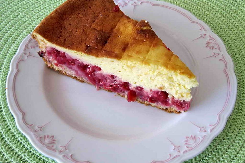 Johannisbeerkuchen mit Schmand