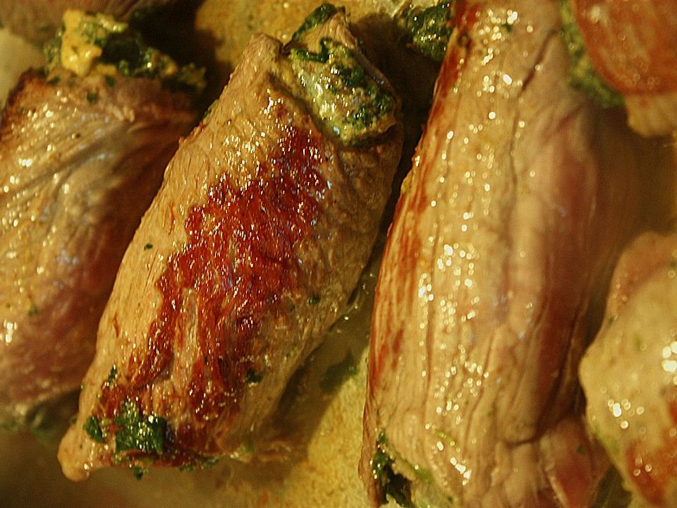 Kalbsrouladen mit Spinat gefüllt von friaufeck| Chefkoch