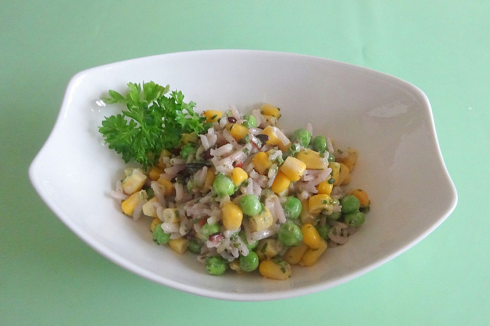 Vegetarischer Reissalat