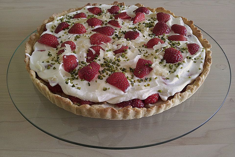 Erdbeer-Marzipan-Tarte