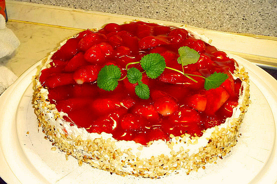 Schoko-Erdbeer-Kuchen