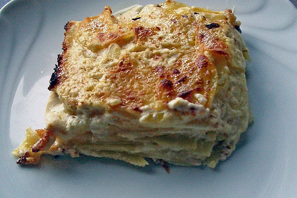 Einfacher Kartoffelgratin