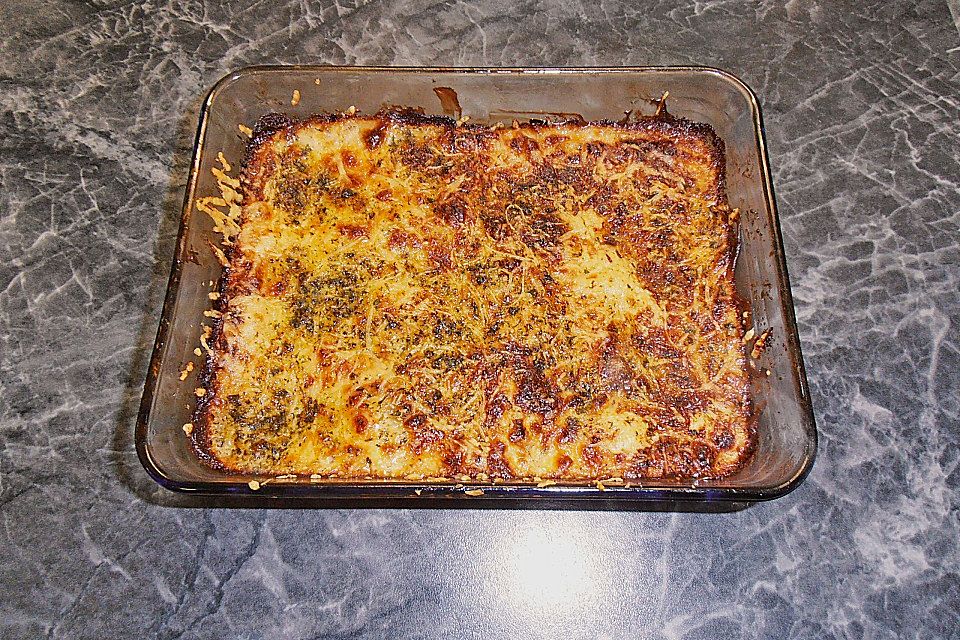 Einfacher Kartoffelgratin