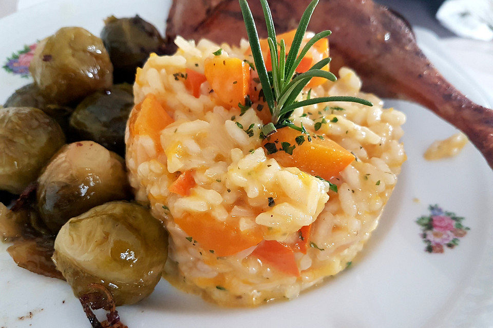 Leichtes Kürbisrisotto
