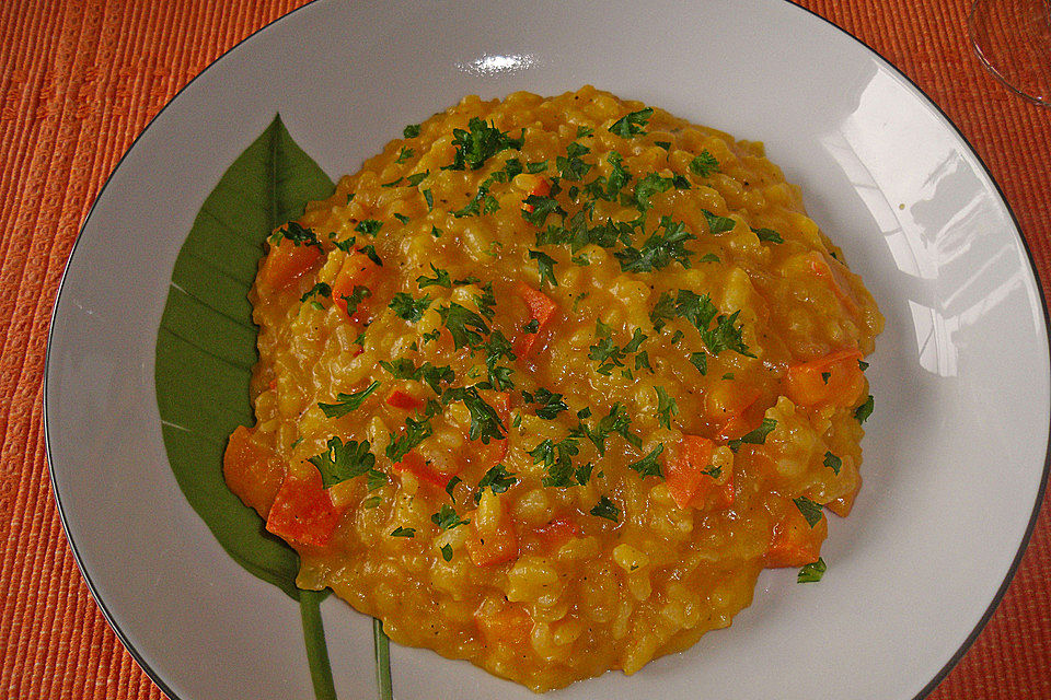 Leichtes Kürbisrisotto