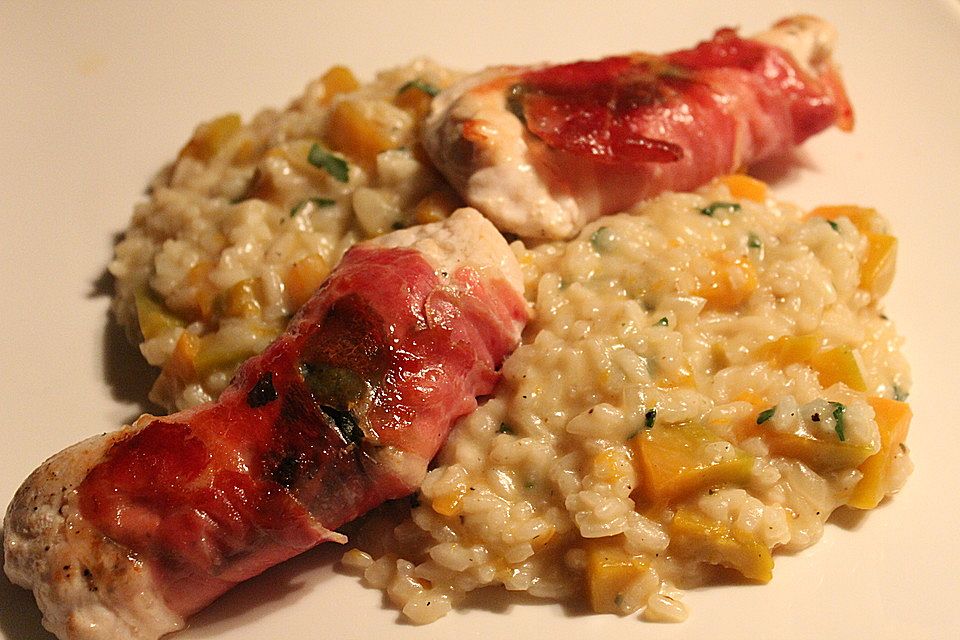 Leichtes Kürbisrisotto