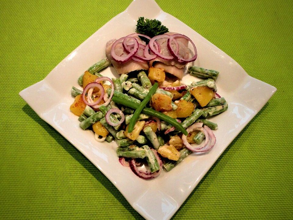 Lauwarmer Kartoffel-Bohnen-Salat von souzel | Chefkoch