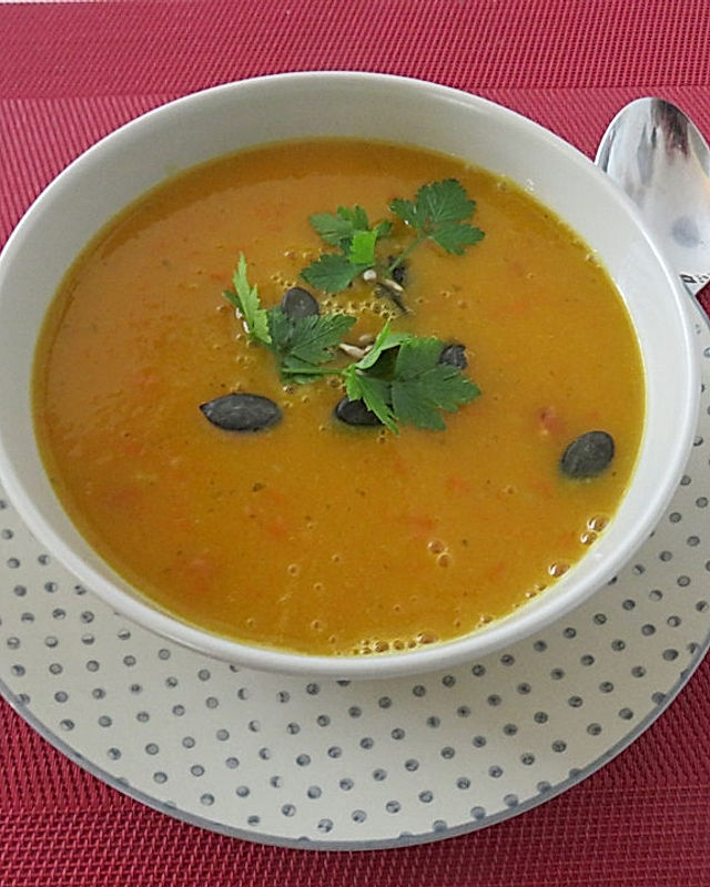 Kürbis-Karottensuppe