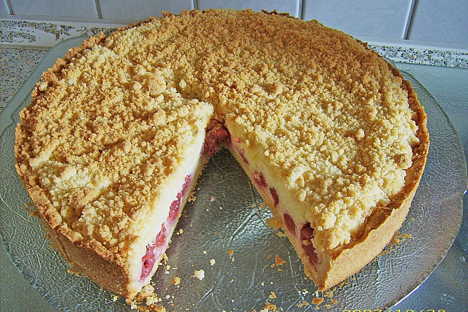 Krümeltorte mit Kirsch - Quarkfüllung