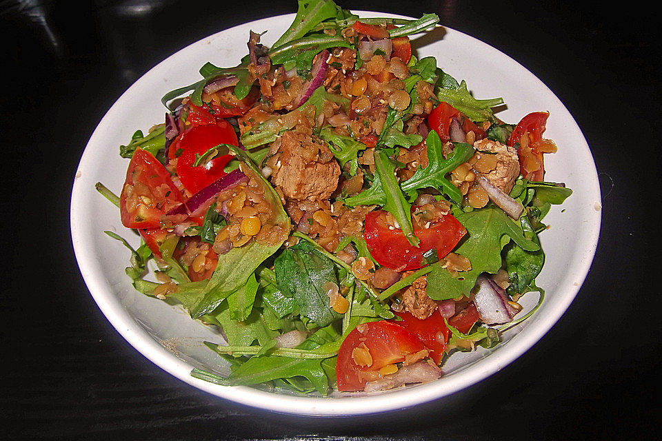 Linsensalat mit Balsamicodressing Linsensalat mit Balsamicodressing