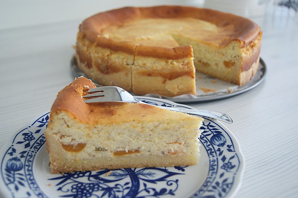 Kristinas Käsekuchen mit Aprikosen