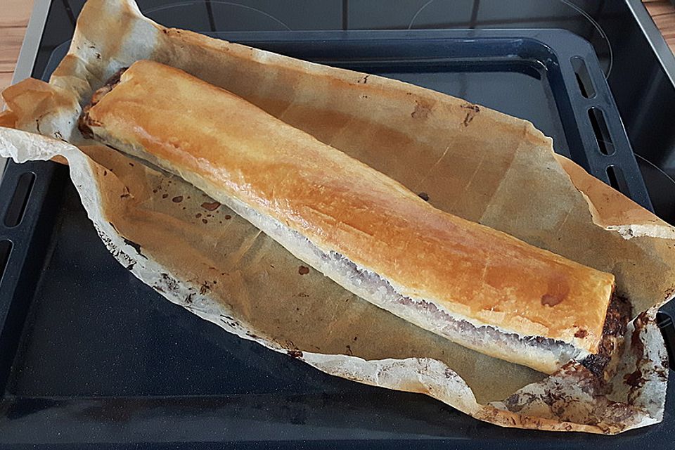 Bananen-Nutella Strudel