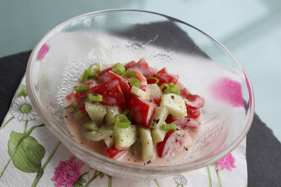 Gurken - Tomaten Salat Gurken - Tomaten Salat
