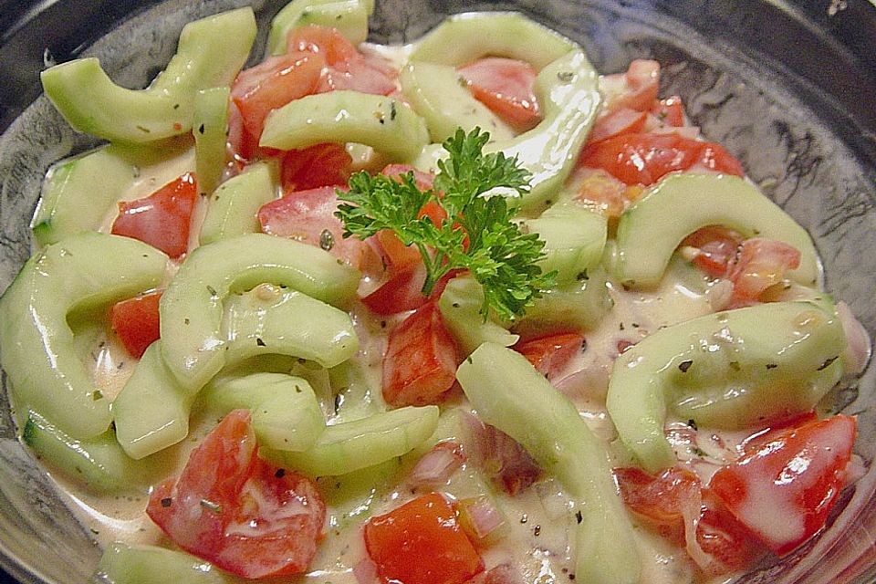 Gurken - Tomaten Salat Gurken - Tomaten Salat