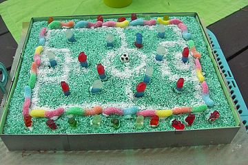 Fußballkuchen für den Kindergeburtstag oder zur EM/WM