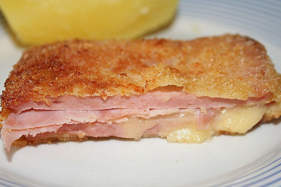 Falsches Cordon bleu mit Leberkäse