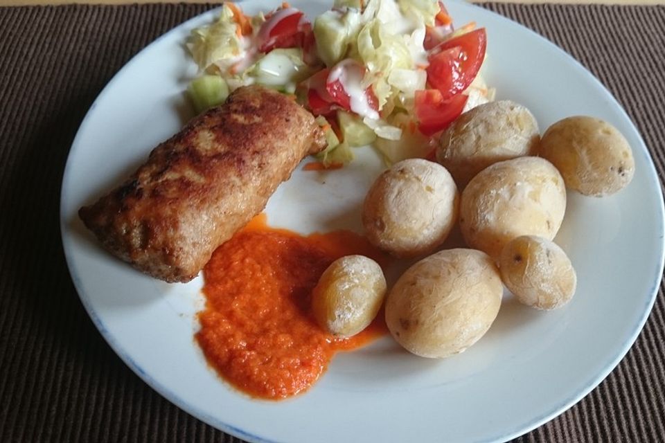 Kanarische Kartoffeln mit roter Mojo-Sauce