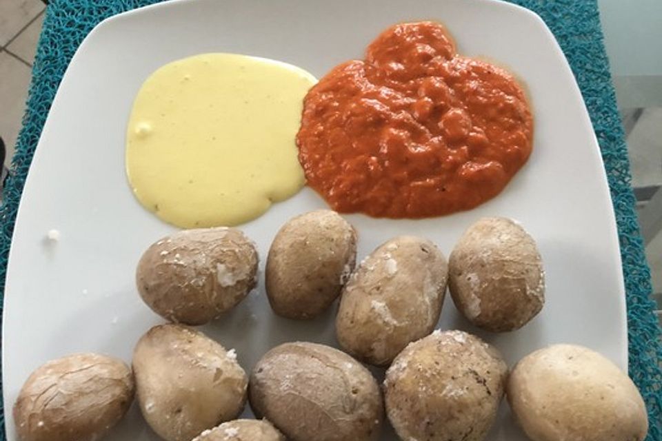 Kanarische Kartoffeln mit roter Mojo-Sauce