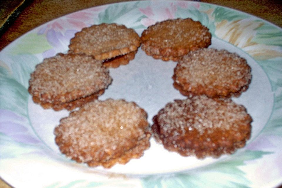 Beschwipste Linzer Plätzchen