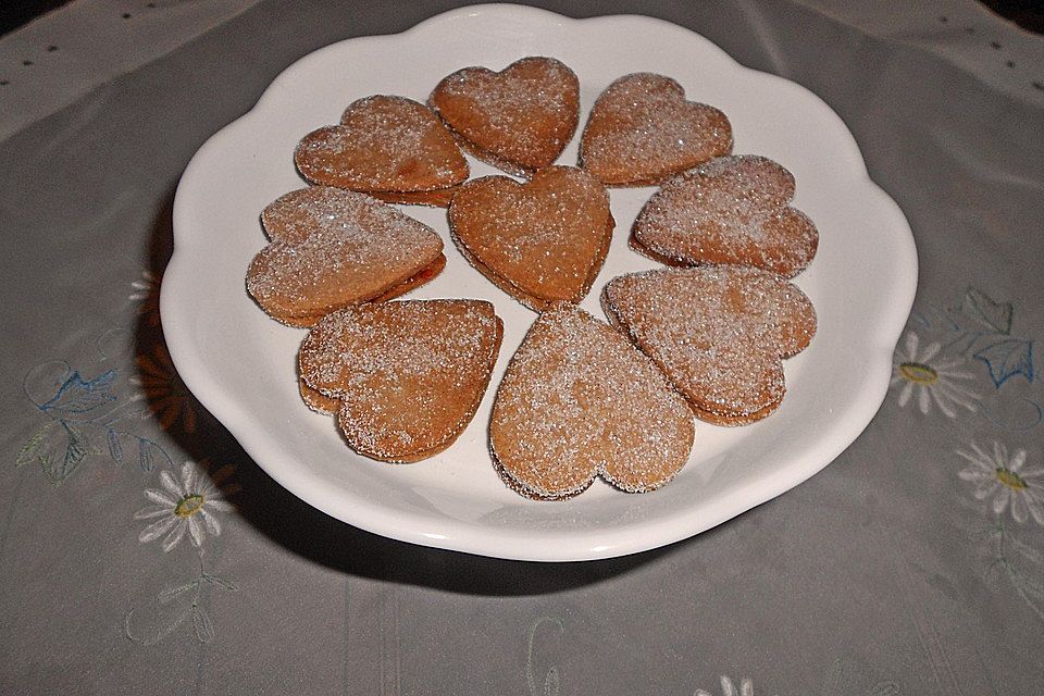 Beschwipste Linzer Plätzchen