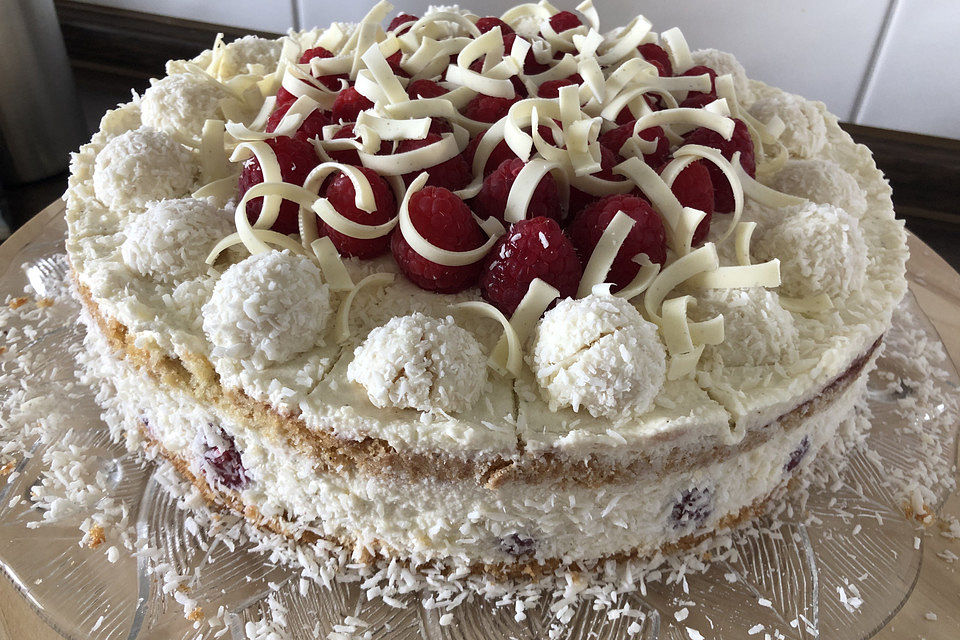 Raffaello - Himbeer - Torte