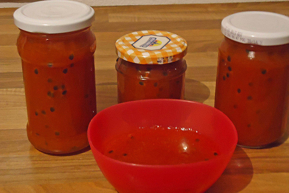 Pfirsich-Maracuja-Marmelade Pfirsich-Maracuja-Marmelade