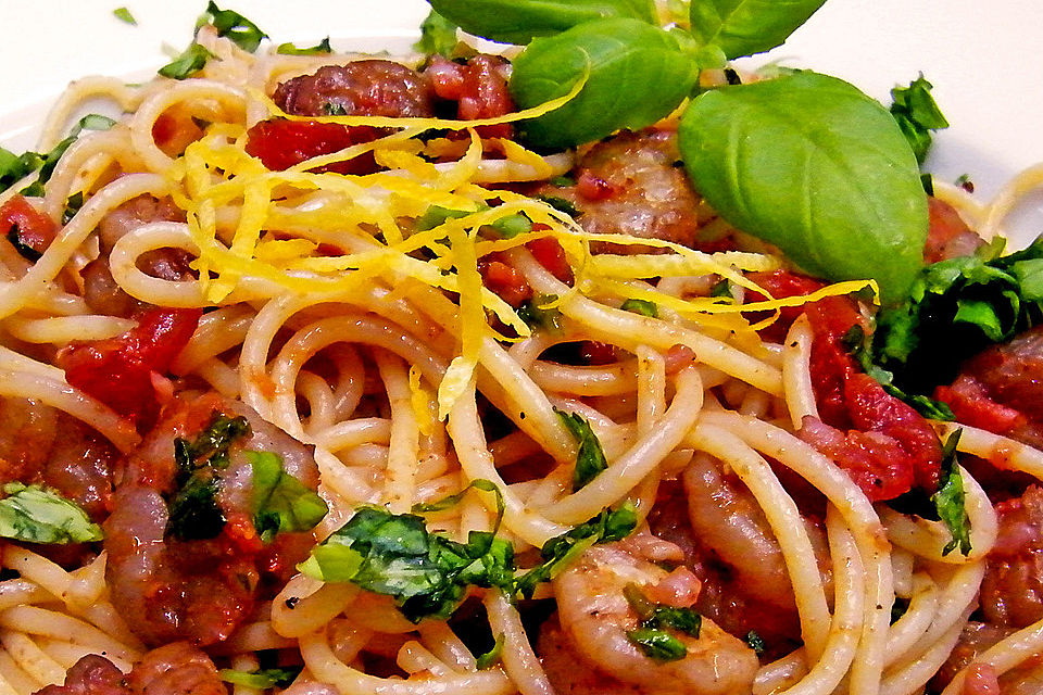 Spaghetti Gambrinus  Mare scharf