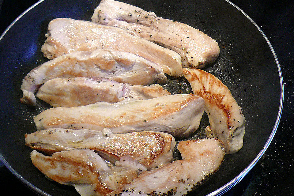 Hähnchenfilet mit Kartoffel-Bohnen-Salat