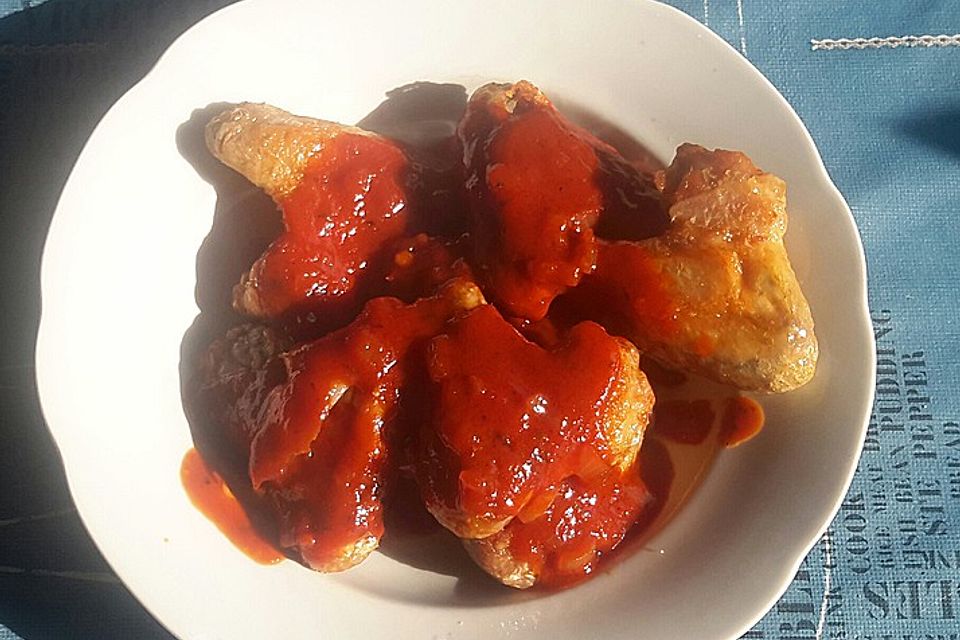 Amerikanische Buffalo Chicken Wings