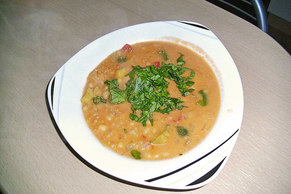 Serbische Bohnensuppe