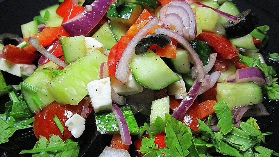 Tomaten-Gurken Salat griechische Art von matze1660| Chefkoch