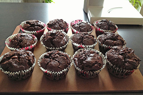 Schoko-Kirsch-Muffins von RiaWit| Chefkoch