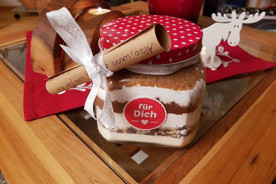 Brownie-Backmischung als Geschenk