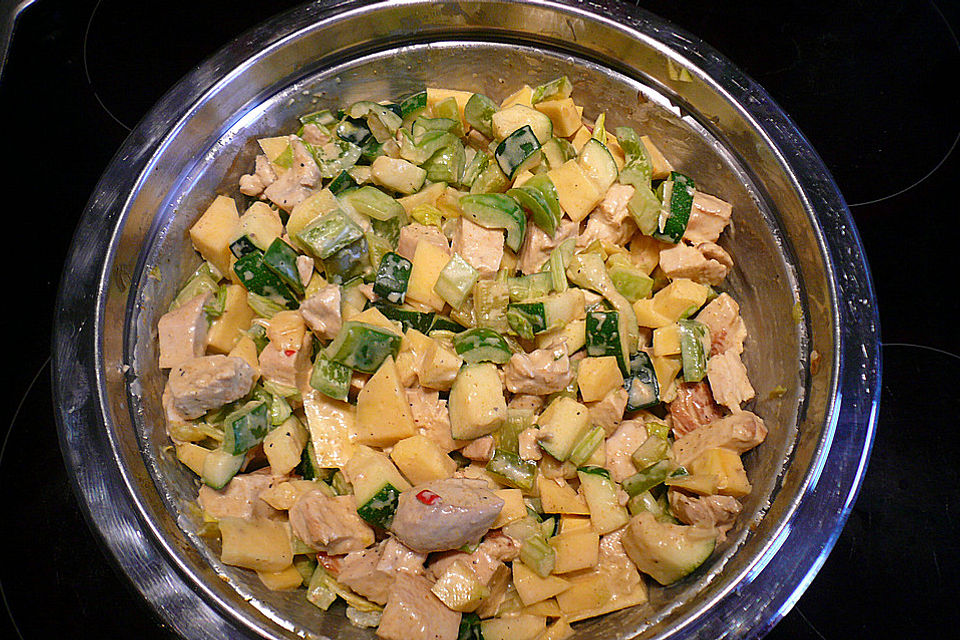 Mangosalat mit Huhn