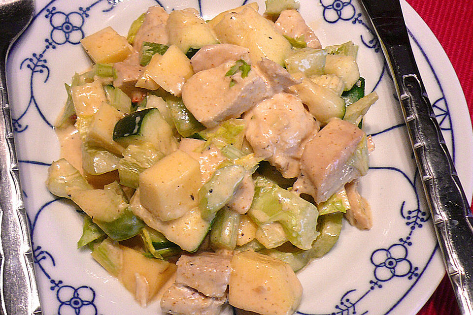 Mangosalat mit Huhn