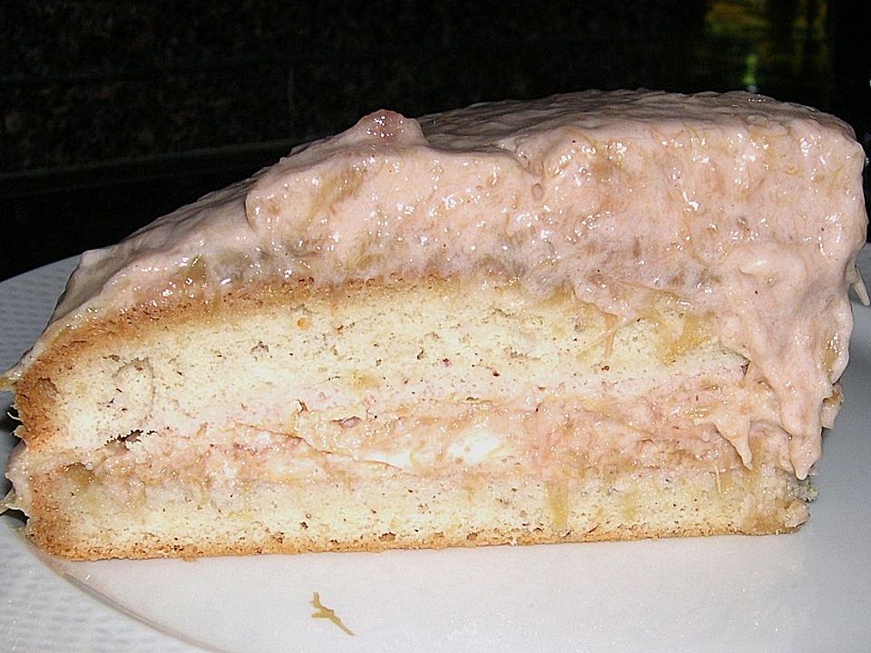 Torte mit Rhabarber - Sahne - Creme von Dragonfly-Lady| Chefkoch