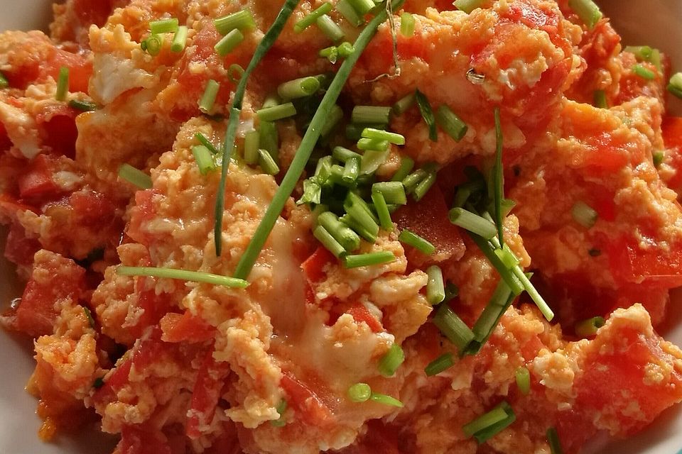 Eier mit Tomaten (chinesisches Rezept)