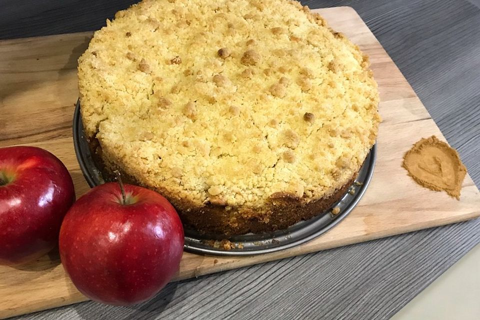 Apfelkuchen mit Streuseln