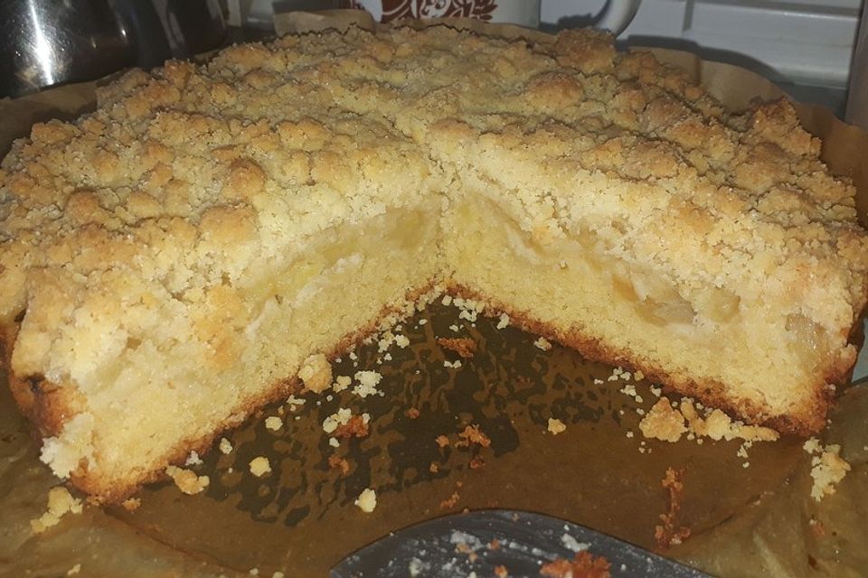 Apfelkuchen mit Streuseln