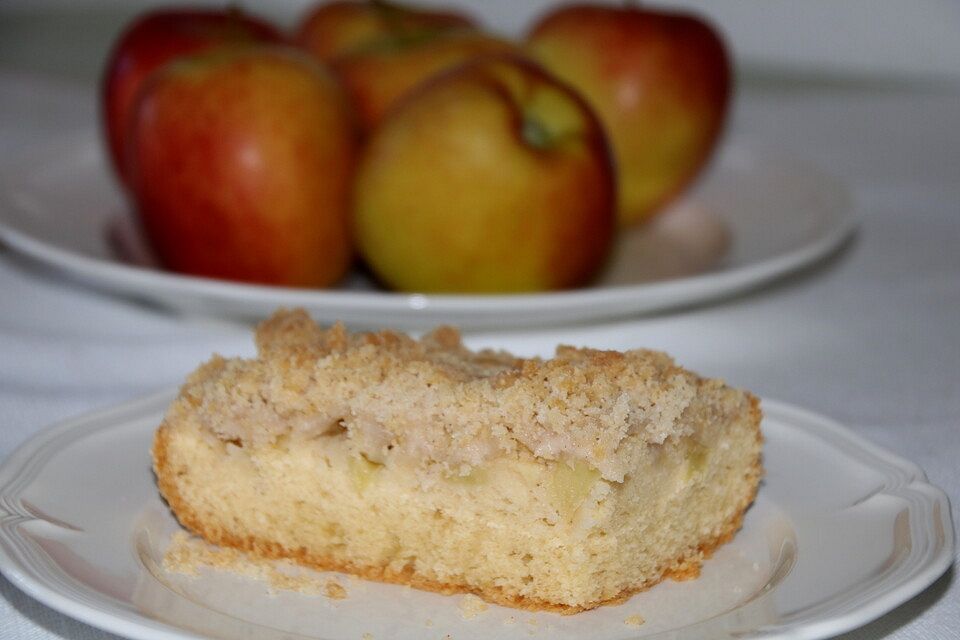 Apfelkuchen mit Streuseln