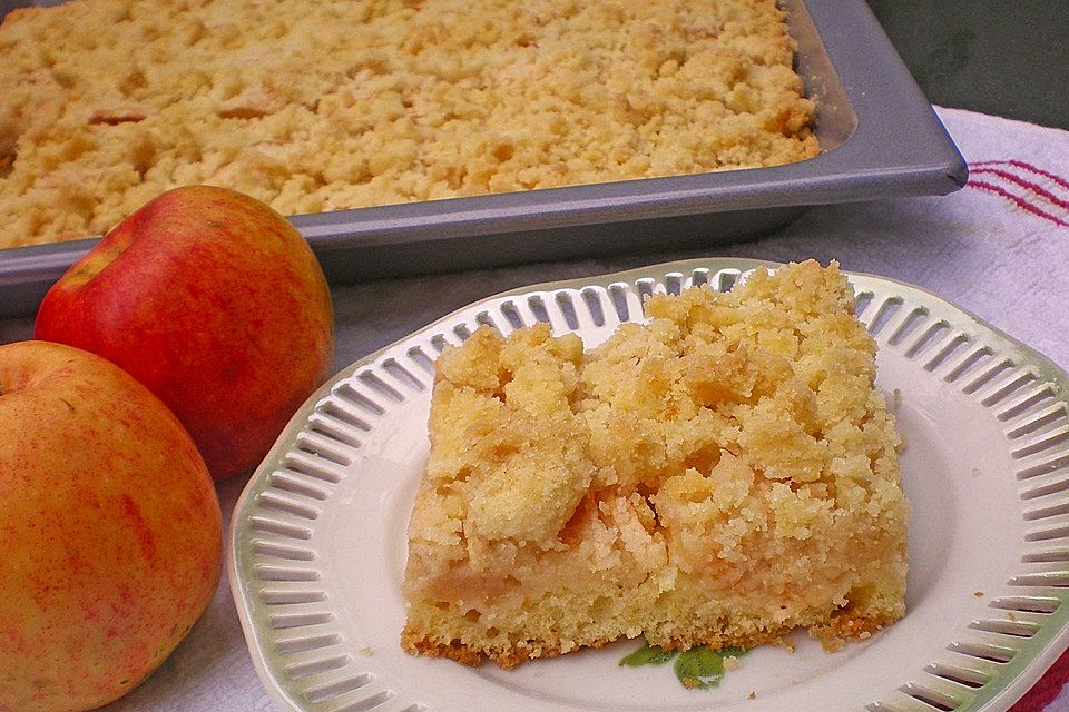 Apfelkuchen mit Streuseln